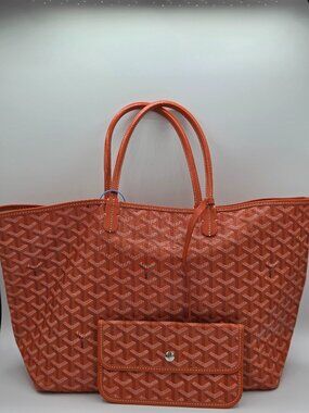 Goyard Saint Louis PM Tote – Orange Goyardine Canvas